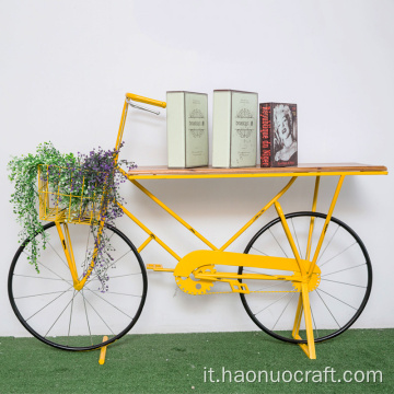 scaffale in legno per biciclette scaffale antico negozio di fiori